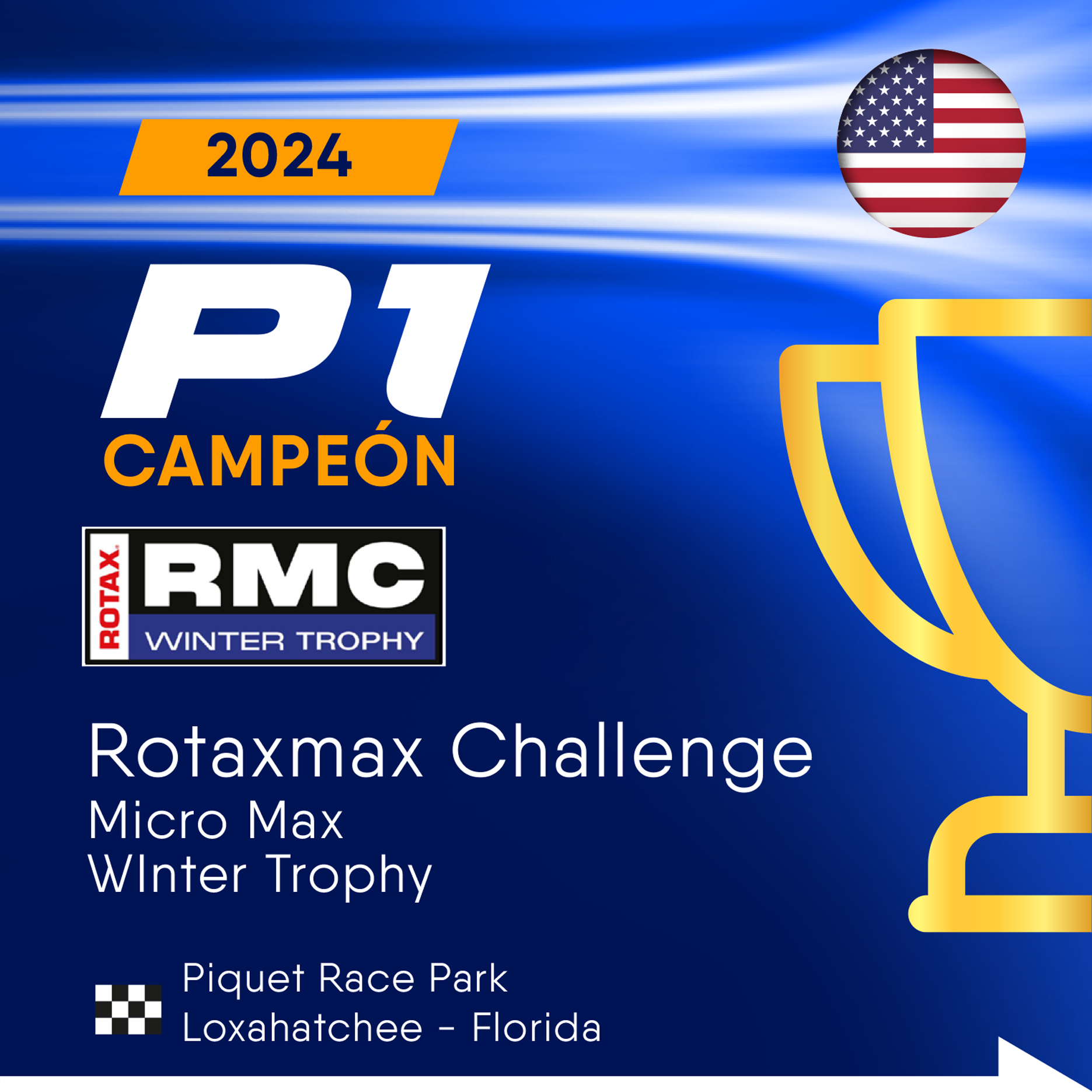 Dominic Vera Rotax Winter Trophy Champion 2024