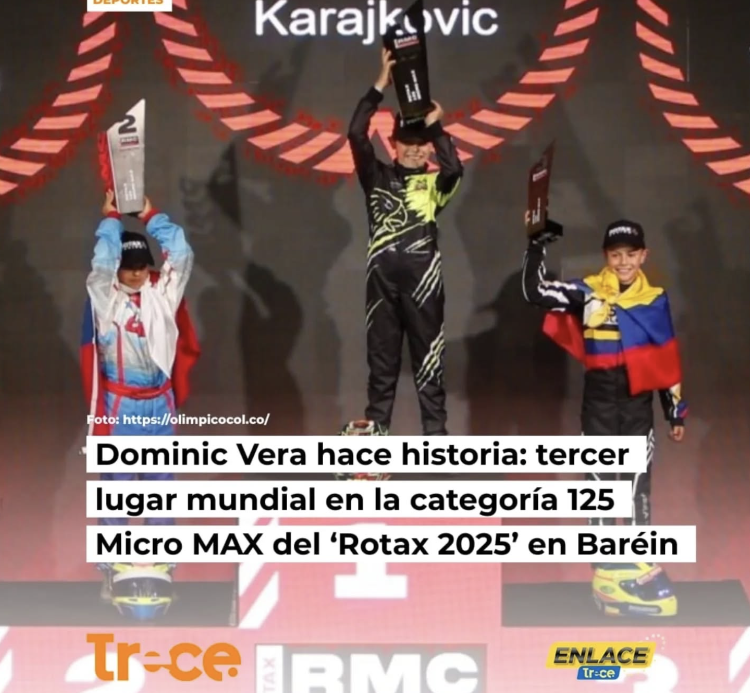 Dominic Vera brilló con luz propia en el Rotax Max Challenge