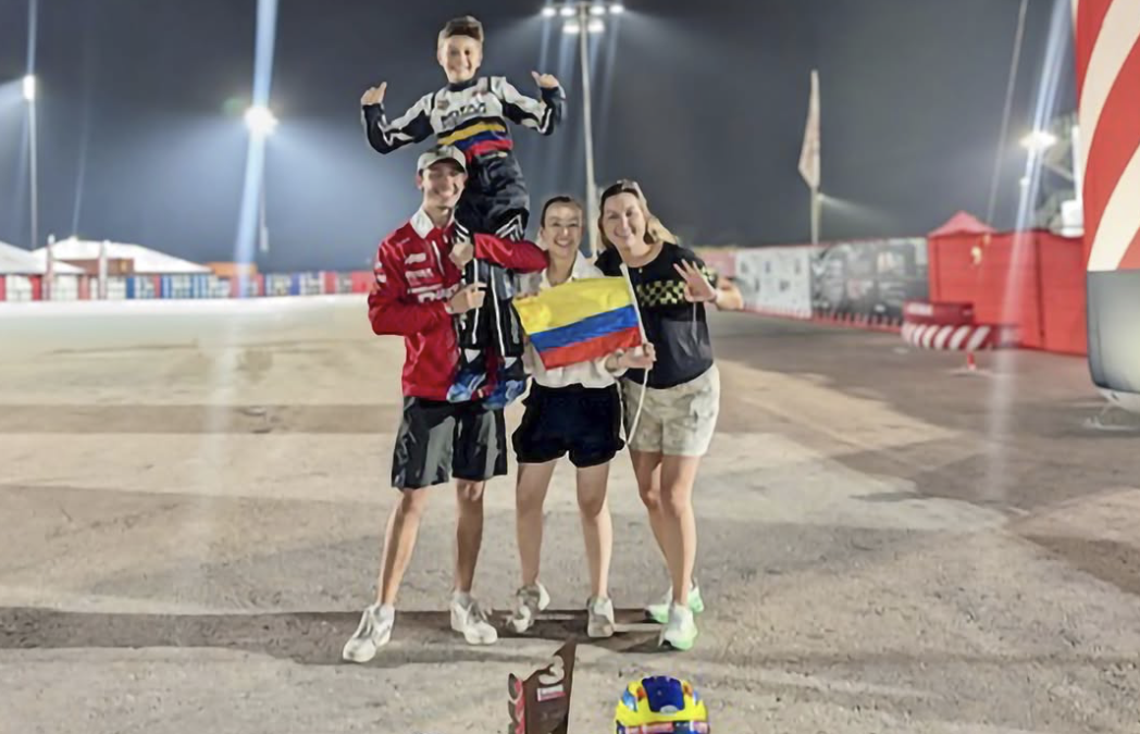 Dominic Vera, de grado cuarto, representó a Colombia en el Rotax Max Challenge Grand Finals