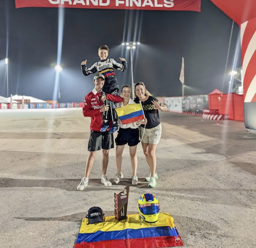 Dominic Vera, de grado cuarto, representó a Colombia en el Rotax Max Challenge Grand Finals